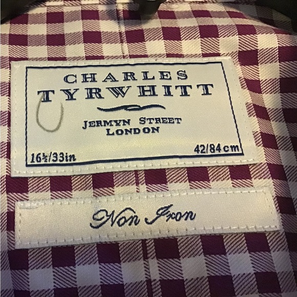 CHARLES TYRWHITT, Jermyn St. London. Size 16 1/2 x 33, Non iron - Picture 6 of 10